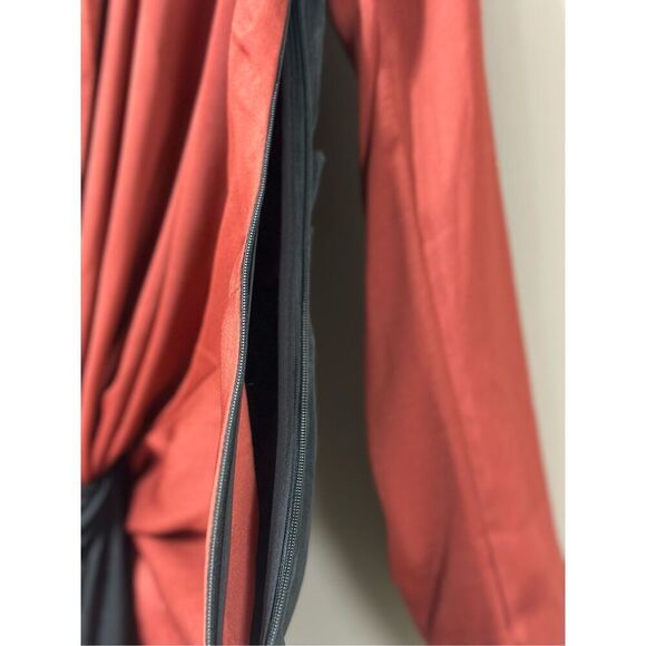 NWT Choosy In A Mood Plunging Neckline Black Sienna Brown Two-Tone Mini Dress 8 - Picture 16 of 16